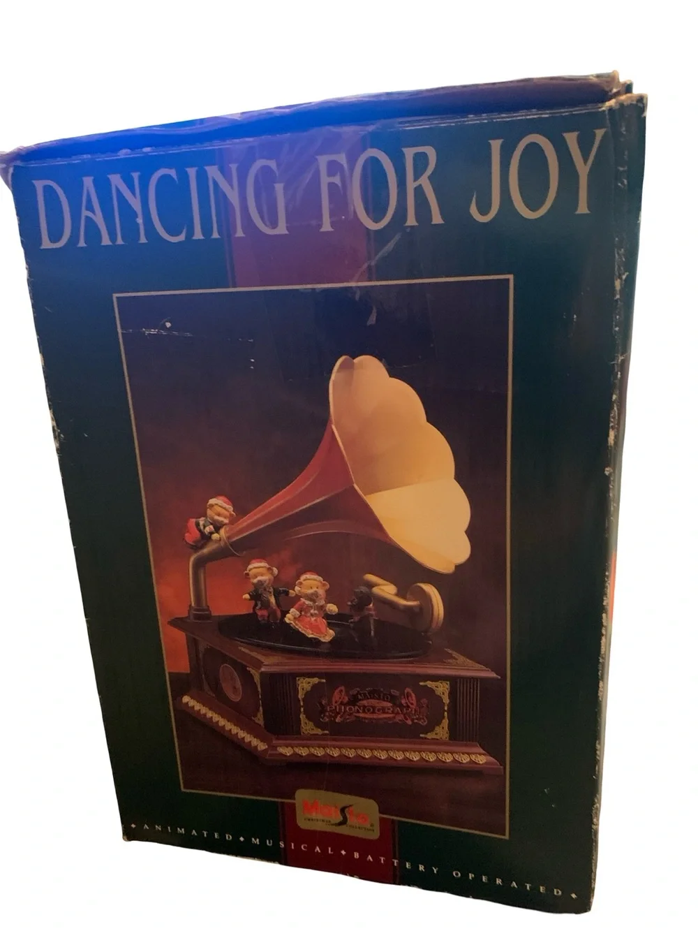 Maisto 1995 Christmas Animated Phonograph Dancing For Joy Tested